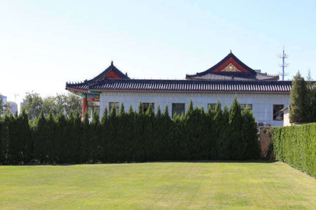 北京市石景山区八宝山革命公墓园区环境图