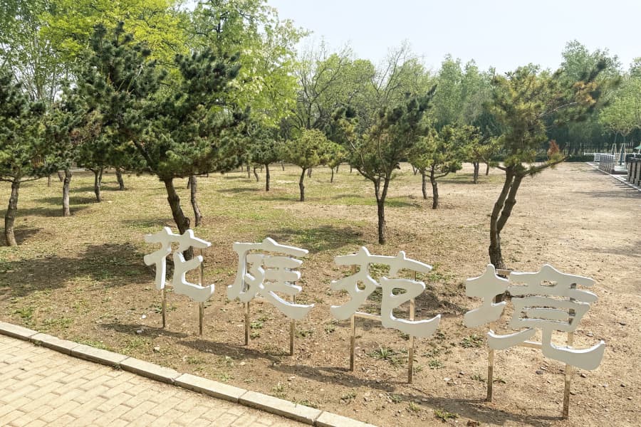 北京市朝阳区外侨公墓园区景观图