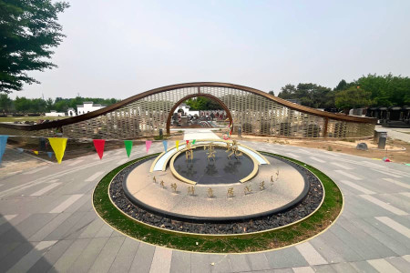 北京市大兴区天慈墓园园区景观图