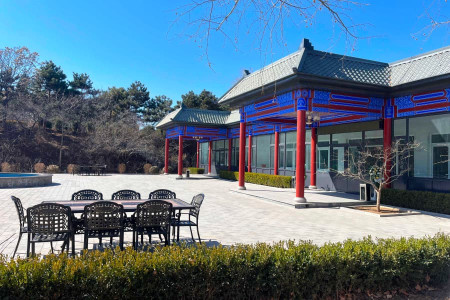 灵山宝塔景观图