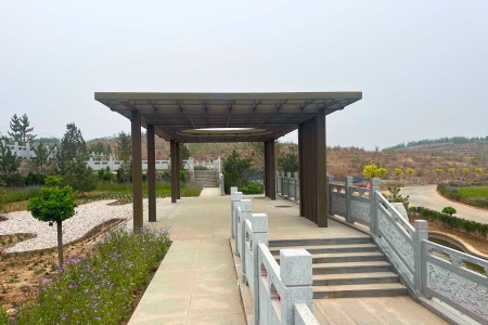 万福陵园景观图