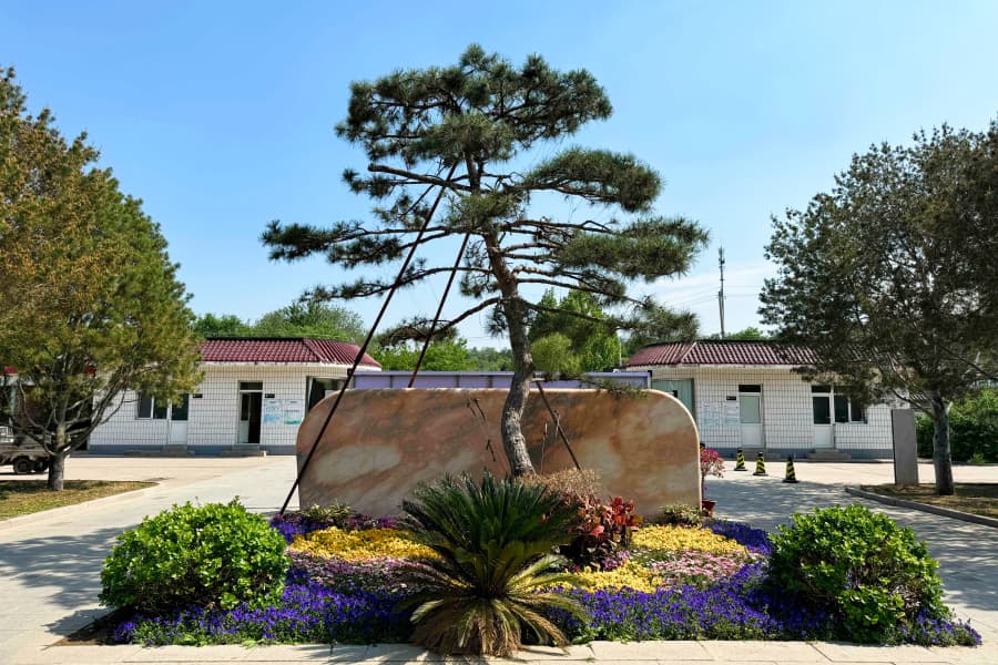 北京丰台区太子峪陵园园区景观图