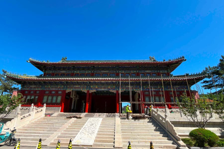 北京市门头沟区万佛华侨陵园陵园大门图